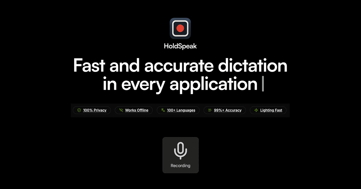 HoldSpeak